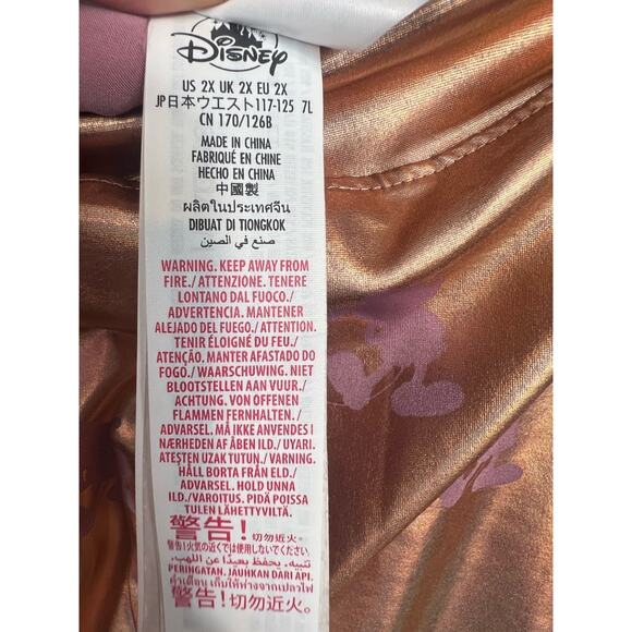 Disney World 50th Anniversary EARidescent Womens Size 2X Leggings Rose Gold - Picture 8 of 13